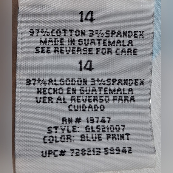 NWOT GEORGE STRETCH capris Size 14 - Picture 7 of 7